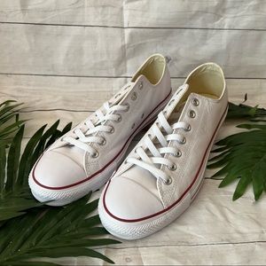 Converse Men's Chuck Taylor All Star Ox Sneakers | White Leather Low Converse